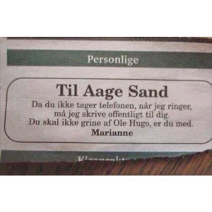 Til Aage Sand