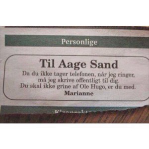 Til Aage Sand